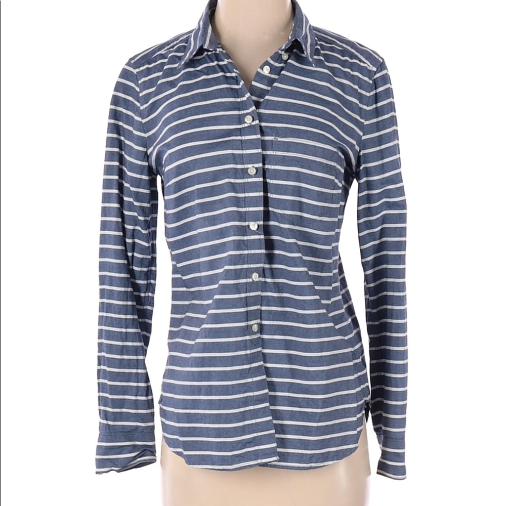 Gap Small Blue and White stripe Button Down